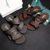 Riolio [Large Dual-purpose Outdoor Slipper] Men's Large Size Dual-purpose Outdoor Slipper for Couples, Outdoor Sports, Non-slip Soft Bottom Driving Shoes, Beach Open-toe Slippers