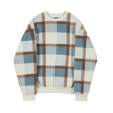 Riolio - WOOLEN KNITTED PLAID SWEATER - chill guy 90s fashion mens fashion