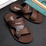 Riolio [Large Dual-purpose Outdoor Slipper] Men's Large Size Dual-purpose Outdoor Slipper for Couples, Outdoor Sports, Non-slip Soft Bottom Driving Shoes, Beach Open-toe Slippers
