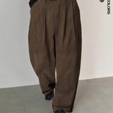 Riolio [Retro Chic Corduroy Pants] Retro Chic Corduroy Trousers - Men's Fashion Loose-Fit Casual Pants - Machine Washable, All-Season Wear, Multiple Colors Available