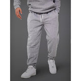 Riolio Men's Sweatpants Joggers Drawstring Solid Colored Breathable Soft Weekend Streetwear Simple Casual / Sporty Slim Dark Grey Black Micro-elastic