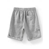 Riolio 100% Linen Men's Shorts Linen Shorts Summer Shorts Pocket Drawstring Elastic Waist Plain Breathable Comfortable Short Daily Vacation Going out Classic Casual Black Navy Blue