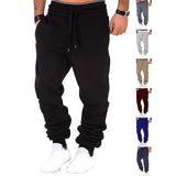 Men's Sweatpants Joggers Drawstring Solid Colored Breathable Soft Weekend Streetwear Simple Casual / Sporty Slim Dark Grey Black Micro-elastic