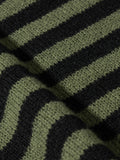 Riolio All Match Knitted Striped Sweater, Men's Casual Warm Slightly Stretch Crew Neck Pullover Sweater For Fall Winter