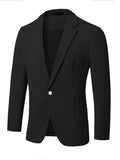 Riolio Men's Casual V-neck Casual Long Sleeve Blazer