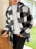 Riolio Elegant Warm Fleece Jacket, Men's Casual Medium Stretch Jacket Coat For Fall Winter