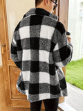 Riolio Elegant Warm Fleece Jacket, Men's Casual Medium Stretch Jacket Coat For Fall Winter