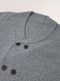 Riolio Men's Shawl Collar Cardigan Double Breasted Sweater, Plain Regular Fit Casual Knitted Sweater