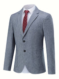 Riolio Men's Formal Two Button Suit Jacket For Fall Winter Business Banquet