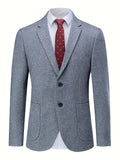 Riolio Men's Formal Two Button Suit Jacket For Fall Winter Business Banquet