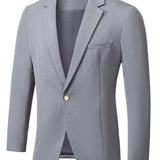 Riolio Men's Casual V-neck Casual Long Sleeve Blazer