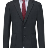 Riolio Men's Formal Two Button Suit Jacket For Fall Winter Business Banquet