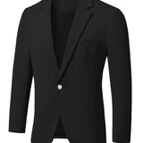 Riolio Men's Casual V-neck Casual Long Sleeve Blazer