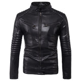 High-end brand men zipper leather jacket Wolverine casual PU leather locomotive coat Logan bomber jacket slim coat size 5XL