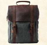 Riolio Fashion Male Backpack Leather military Canvas backpack Men backpack women school backpack school bag bagpack rucksack mochila