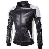 High-end brand men zipper leather jacket Wolverine casual PU leather locomotive coat Logan bomber jacket slim coat size 5XL