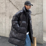 Riolio Winter Oversized Down Jacket Men Warm Fashion Casual Long Coat Men Streetwear Korean Loose Thick Jacket Mens Parker Overcoat