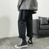 Men Jeans Autumn Male Trousers Cozy Breathable Retro Loose All-match Korean Trendy Streetwear Students Ulzzang Chic Wide Leg 3XL