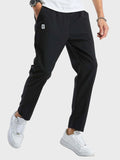 Men Slant Pocket Drawstring Pants