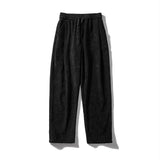 Riolio Men's Corduroy Pants Trendy Brand Loose Straight Pants Korean Wide Leg Pants Couple Style Home Casual Pants Beige Black Brown
