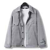 Riolio Spring and Autumn Corduroy Jacket Men's Korean-style Fashionable Loose Casual Lathers