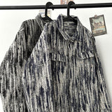 Vintage Denim Jackets Men Clothing M-3XL Baggy Denim Tie Dye Striped American Streetwear Handsome Chaquetas All-match Fashion