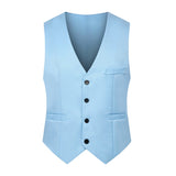 M-5XL Men's Suit Vest Summer Slim Fit Waist Solid Tank Top Business Leisure Party Bar Banquet Dress