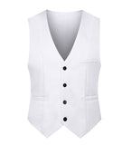 M-5XL Men's Suit Vest Summer Slim Fit Waist Solid Tank Top Business Leisure Party Bar Banquet Dress