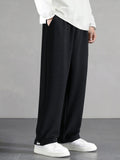 Men Slant Pocket Drawstring Pants