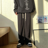 Riolio Summer Men's Casual Pants Loose Ice Silk Pants Simple and Comfortable Home White Casual Pants Baggy Sports Pants Black Gray Pink