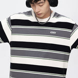 Riolio Youth Striped T-shirts Cotton Summer Y2k Oversized Harajuku Japanese Style Graphic T Shirts Korean Fashions Tees