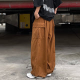 Riolio Vintage Baggy Cargo Pants Men Cotton Wide Leg Trousers Male Oversize Retro Loose Casual Japanese Streetwear Hip Hop