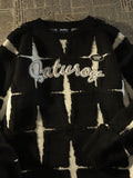 American Retro Sweater High Street Stars Jumper Men Autumn Winter Loose Casual Grunge Japanese O-neck Knitted Pullover