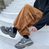 Cargo Pants Men's Loose Large Pocket Wide Leg Jogger Pants Harajuku Street Fashio Brand Male Workwear Trousers