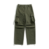 Riolio Techwear Cargo Pants Men Parachute Green Trousers Male Streetwear Hip Hop Spring Summer Pocket Loose Casual Safari Style