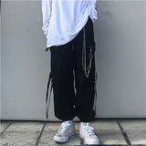 Riolio Techwear Men's Sets Black Cargo Pants Men's Shirt Kit Long Sleeve Shirts Korean Streetwear Hip Hop Harajuku Spring