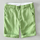 Riolio 100% Pure Linen Shorts Fpr Men Summer New Fashion Loose Beach Holiday Shorts Man Casual Shorts Plus Size Y2894