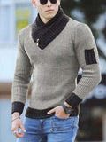 Korean Fashion Autumn Men Casual Vintage Style Sweater Wool Turtleneck Oversize Winter Men Warm Cotton Pullovers Sweaters