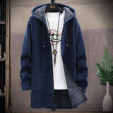 Riolio Autumn and Winter New Classic Fashion Medium Length Coat Men's Casual Loose Thickened Warm High-Quality Large Size Sweater