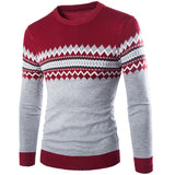 Autumn and Winter New Foreign Trade Men's Sweater Pullover Round Neck British Boutique