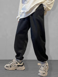 Men Tropical And Letter Graphic Sweatpants