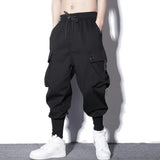 Riolio Loose Harem Pants Men Cargo Trousers Hip Hop Outdoor Casual Ankle Length Pant Fashion Streetwear Pocket Sweatpants