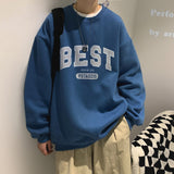 Privathinker Spring Autumn Letter Hoodies For Men Oversized Sweatshirts Korean Man Clothing Casual Unisex Pullovers Thick 3XL