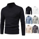 Men's Sweater Cross-border Men's Half-turtleneck Slim-fit Long-sleeved Sweater Base Shirt