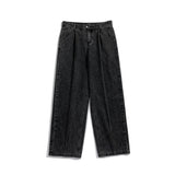 Riolio Brown/Blue/Black Baggy Jeans Men Fashion Casual Wide Leg Jeans Men Streetwear Loose Hip Hop Straight Denim Pants Mens Trousers