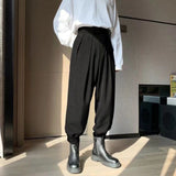 Riolio Men Pants Streetwear Joggers Casual Harem Trousers Harajuku Korean Tapered Male Blazer Pants  High Streetwear Japanese