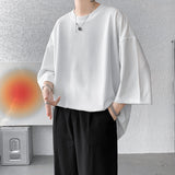 Riolio Summer Short-sleeved T-shirt Men Fashion Casual Oversized Tshirt Men Streetwear Hip-hop Loose Ice Silk T Shirt Mens Large Size