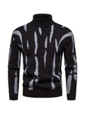 Riolio Trendy Men's Stretch Thermal Turtleneck Sweater - Stay Warm And Stylish All Winter