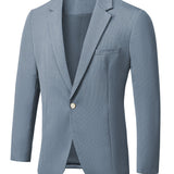 Riolio Men's Casual V-neck Casual Long Sleeve Blazer