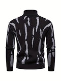 Riolio Trendy Men's Stretch Thermal Turtleneck Sweater - Stay Warm And Stylish All Winter